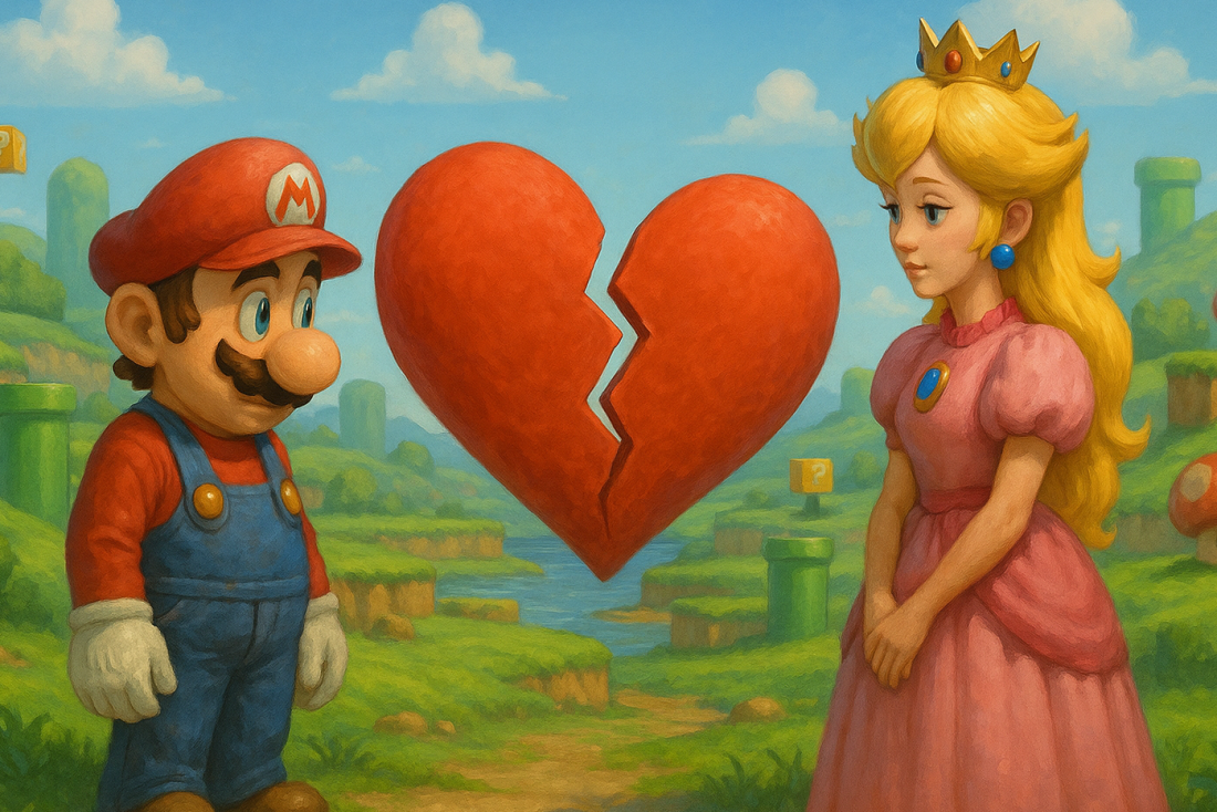 Nintendo: Mario en Princess Peach. Afbeelding ontwikkeld met AI | Illustratieve afbeelding
