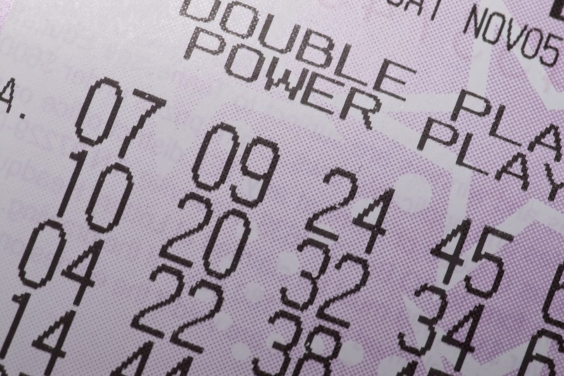 Ticket voor de Powerball loterij