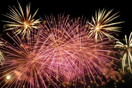 Siervuurwerk in de lucht