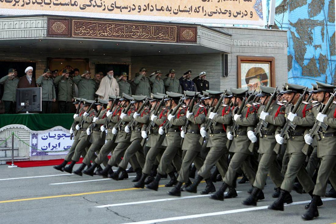 Militaire parade in Teheran, Iran