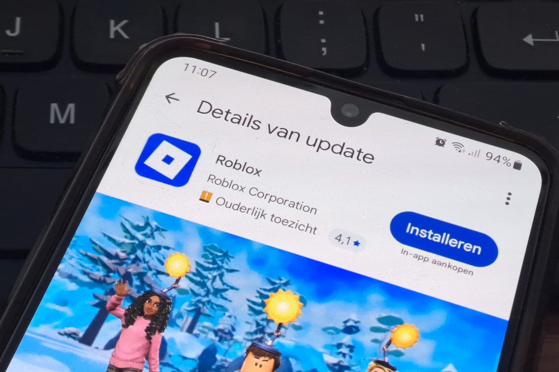 Roblox app in PlayStore