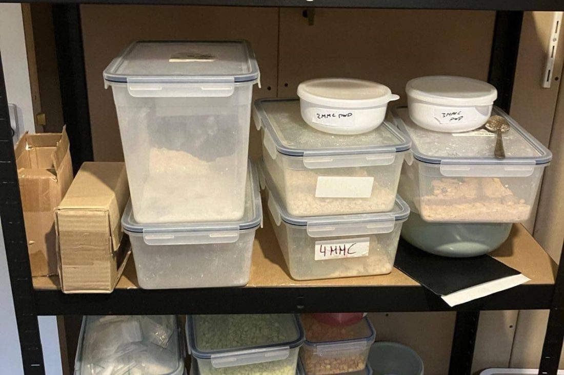 Designerdrugs in doos