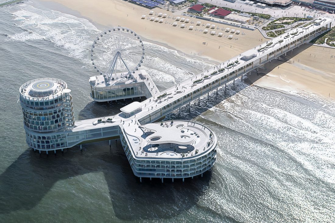 Illustratie: hoe gaat de nieuwe pier in Scheveningen er uit zien